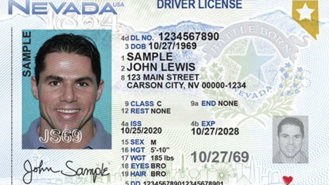 Nevada DMV unveils new design for driver's licenses